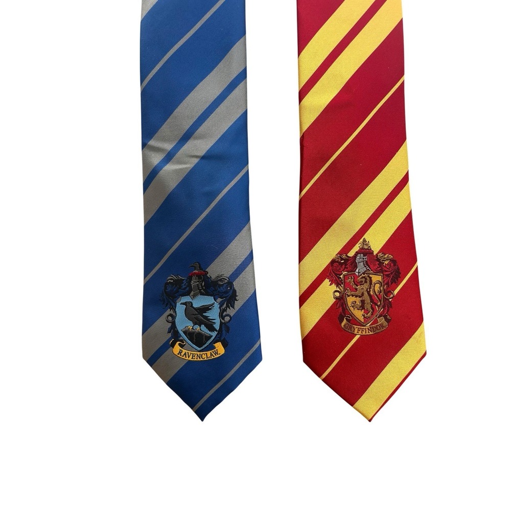 Harry Potter Set Of 2 Neckties Gryffindor Ravenclaw 54"‎